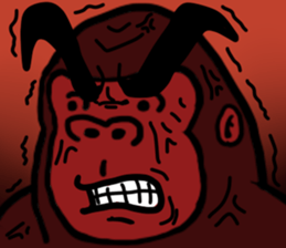 cosplay gorira 3 sticker #13479338