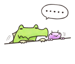 English stickers of Alligator and Ant sticker #13479906