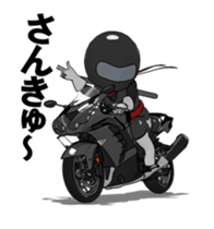 Rider aiming for the fastest sticker #13480064