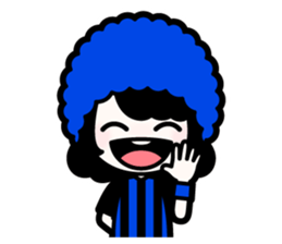 Blue-black Supporter sticker #13480310
