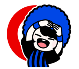 Blue-black Supporter sticker #13480314