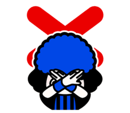 Blue-black Supporter sticker #13480315
