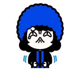 Blue-black Supporter sticker #13480318