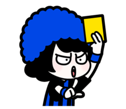 Blue-black Supporter sticker #13480326