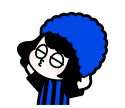 Blue-black Supporter sticker #13480333