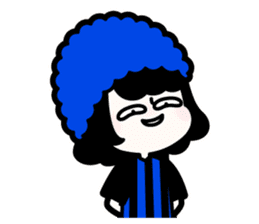 Blue-black Supporter sticker #13480334