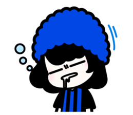 Blue-black Supporter sticker #13480336