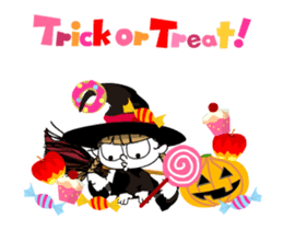 Communication of the cat/Halloween/Move sticker #13480687
