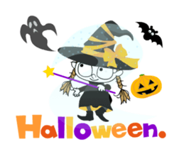 Communication of the cat/Halloween/Move sticker #13480692