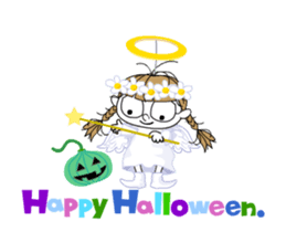 Communication of the cat/Halloween/Move sticker #13480697