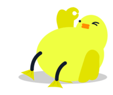 Lazy Duck sticker #13480744