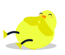 Lazy Duck sticker #13480745