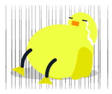 Lazy Duck sticker #13480752