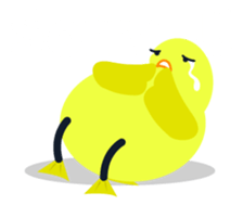 Lazy Duck sticker #13480754