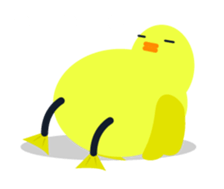 Lazy Duck sticker #13480755