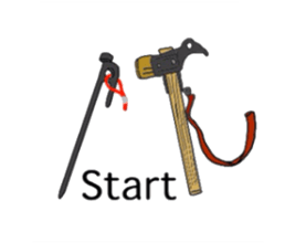 The camp design sticker #13480998