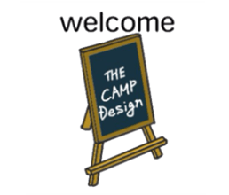 The camp design sticker #13481003