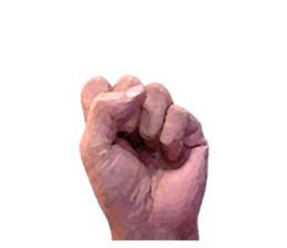 Convenient hand sign sticker #13481150