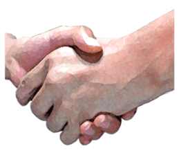 Convenient hand sign sticker #13481156