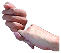 Convenient hand sign sticker #13481157