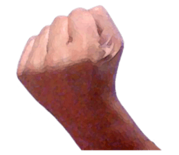 Convenient hand sign sticker #13481158