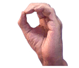 Convenient hand sign sticker #13481165