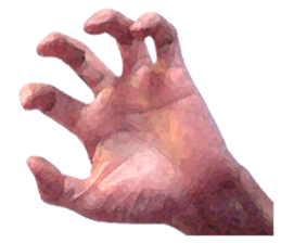 Convenient hand sign sticker #13481167