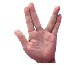 Convenient hand sign sticker #13481169