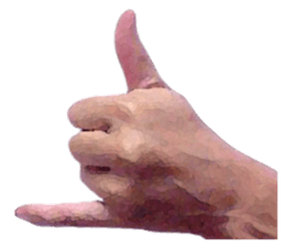 Convenient hand sign sticker #13481170