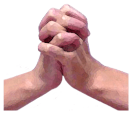 Convenient hand sign sticker #13481178