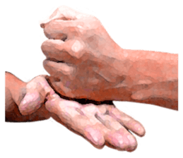 Convenient hand sign sticker #13481179