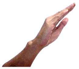 Convenient hand sign sticker #13481182