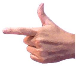 Convenient hand sign sticker #13481187