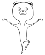 Bear of low tension sticker #13481413