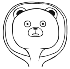 Bear of low tension sticker #13481416