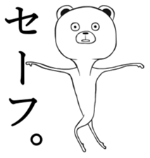 Bear of low tension sticker #13481419