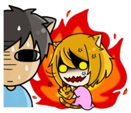 Wolf & Tiger 2 sticker #13481594