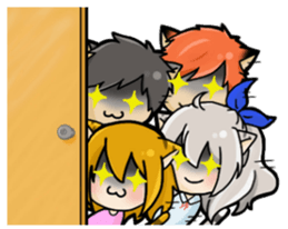 Wolf & Tiger 2 sticker #13481599