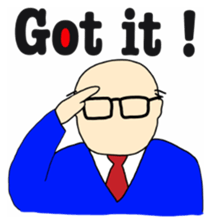 Japanese businessman.You can do it. sticker #13482506