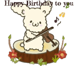 Rabbit sticker to be healed in the fall sticker #13483017