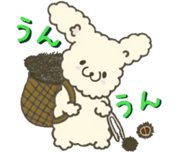 Rabbit sticker to be healed in the fall sticker #13483029