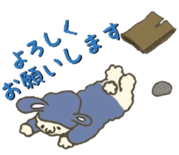 Rabbit sticker to be healed in the fall sticker #13483043