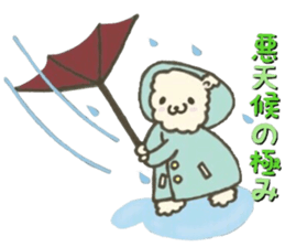 Rabbit sticker to be healed in the fall sticker #13483046