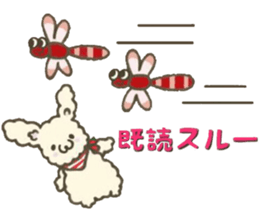 Rabbit sticker to be healed in the fall sticker #13483048