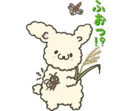 Rabbit sticker to be healed in the fall sticker #13483049