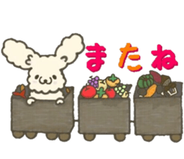 Rabbit sticker to be healed in the fall sticker #13483052