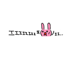 Loose rabbit character sticker #13483143