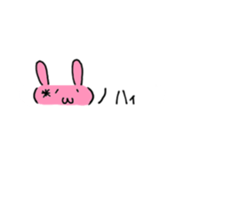 Loose rabbit character sticker #13483146
