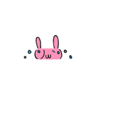 Loose rabbit character sticker #13483151