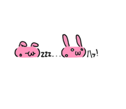 Loose rabbit character sticker #13483158